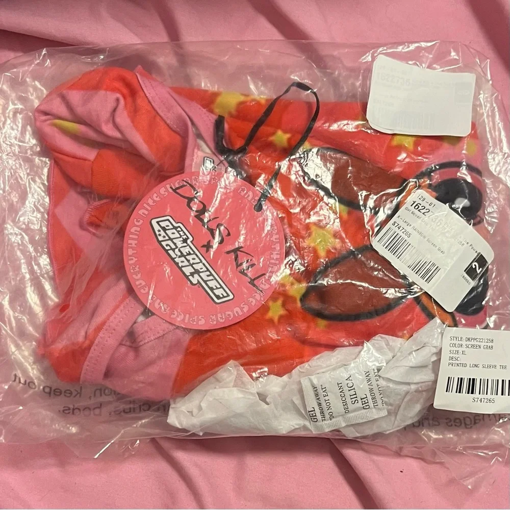 NWT - The Powerpuff Girls Girl Squad Long Sleeve Crop Top - XL - Picture 4 of 6